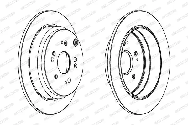 Handler.Part Brake disc FERODO DDF1608C 1