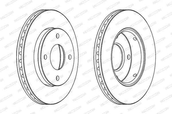 Handler.Part Brake disc FERODO DDF1621C 2