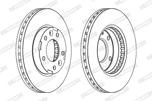 Handler.Part Brake disc FERODO DDF1629 2