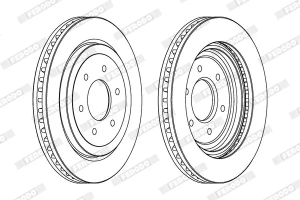 Handler.Part Brake disc FERODO DDF1611C1 2