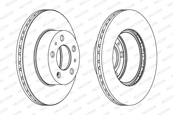 Handler.Part Brake disc FERODO DDF174 2