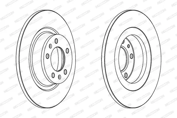 Handler.Part Brake disc FERODO DDF1744 1