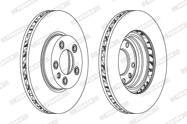 Handler.Part Brake disc FERODO DDF1591RC1 2