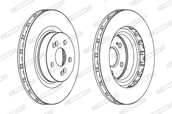 Handler.Part Brake disc FERODO DDF1524C1 2