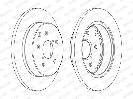 Handler.Part Brake disc FERODO DDF1846C 1