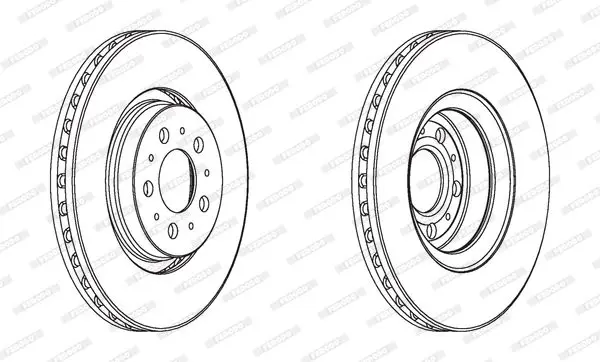 Handler.Part Brake disc FERODO DDF1898C1 1