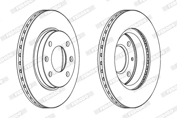 Handler.Part Brake disc FERODO DDF154 2