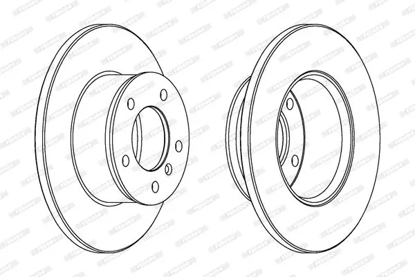 Handler.Part Brake disc FERODO DDF250 2