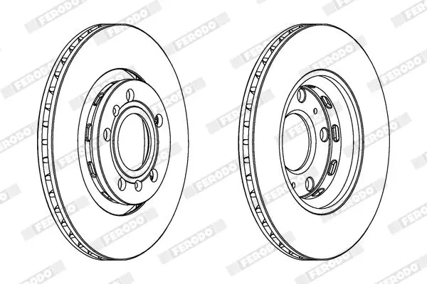 Handler.Part Brake disc FERODO DDF1526C 2