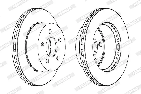 Handler.Part Brake disc FERODO DDF1525 2