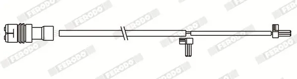 Handler.Part Warning contact, brake pad wear FERODO FWI387 1