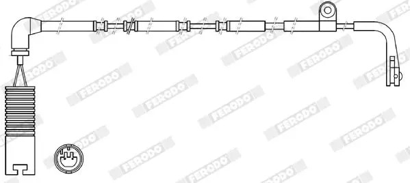 Handler.Part Warning contact, brake pad wear FERODO FWI315 2