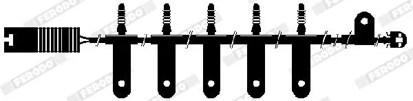 Handler.Part Warning contact, brake pad wear FERODO FWI270 4