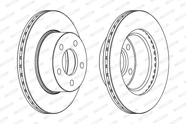 Handler.Part Brake disc FERODO DDF3671 2