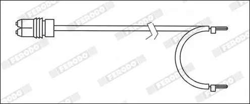 Handler.Part Warning contact, brake pad wear FERODO FWI345 2