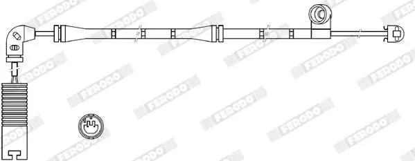 Handler.Part Warning contact, brake pad wear FERODO FWI319 2