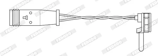 Handler.Part Warning contact, brake pad wear FERODO FWI261 4