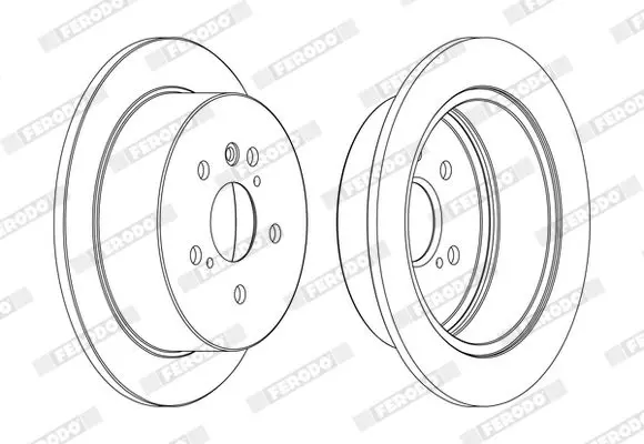 Handler.Part Brake disc FERODO DDF1545C 1