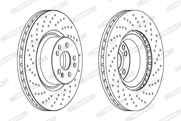 Handler.Part Brake disc FERODO DDF1586C1 1