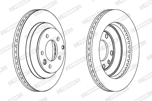 Handler.Part Brake disc FERODO DDF1580 2