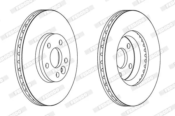 Handler.Part Brake disc FERODO DDF1567C 2