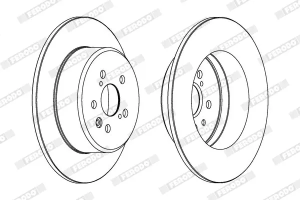 Handler.Part Brake disc FERODO DDF1489 2