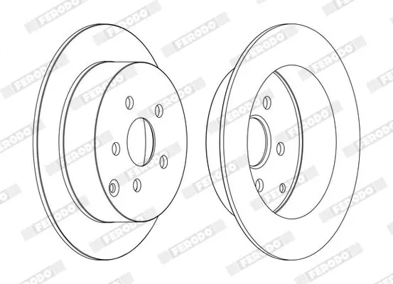 Handler.Part Brake disc FERODO DDF1485C 1