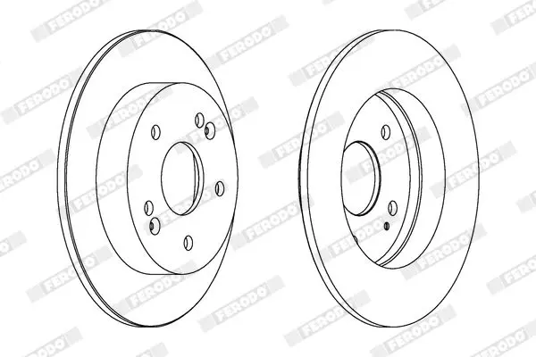 Handler.Part Brake disc FERODO DDF1483 2