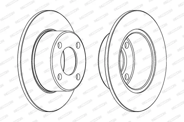 Handler.Part Brake disc FERODO DDF625 2