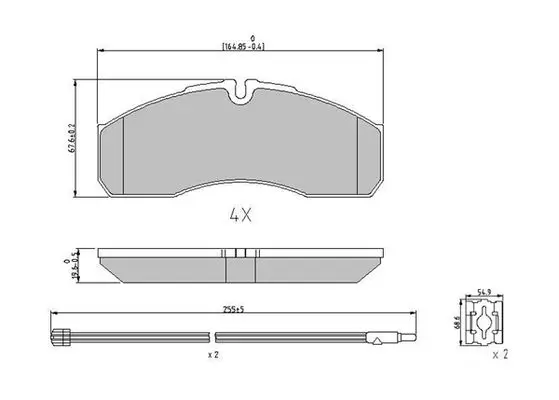 Handler.Part Brake pad set, disc brake FERODO FVR1977 1