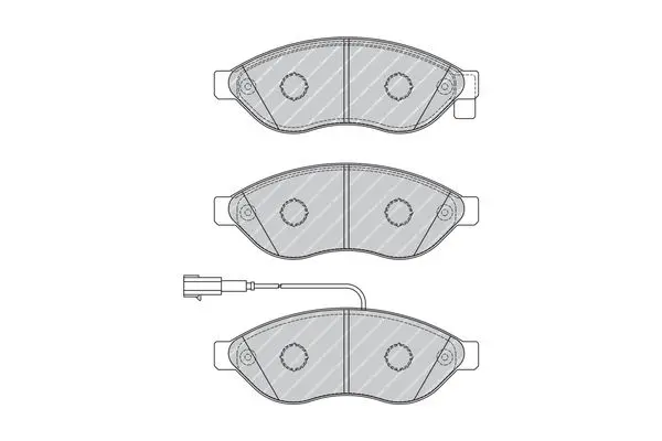 Handler.Part Brake pad set, disc brake FERODO FVR1924 2