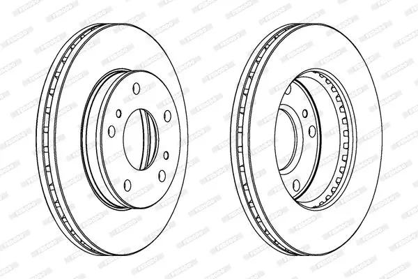 Handler.Part Brake disc FERODO DDF722 2