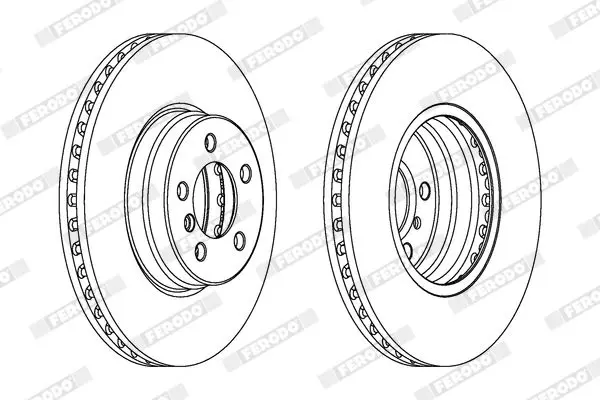 Handler.Part Brake disc FERODO DDF1436C1 1