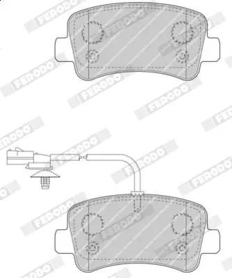 Handler.Part Brake pad set, disc brake FERODO FVR4348 3