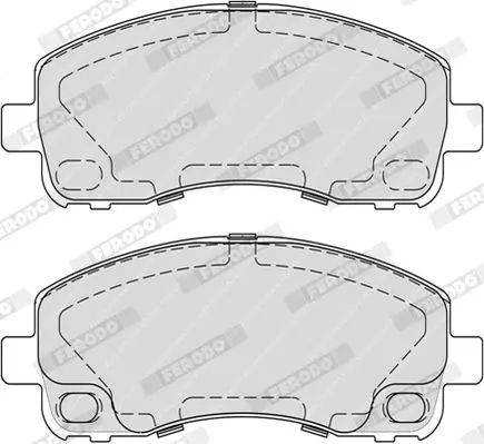 Handler.Part Brake pad set, disc brake FERODO FVR4315 3