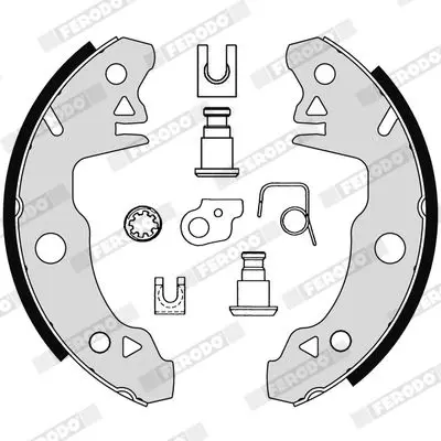 Handler.Part Brake shoe set FERODO FSB72 2