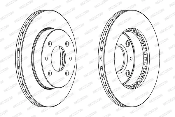 Handler.Part Brake disc FERODO DDF866 2