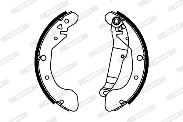 Handler.Part Brake shoe set FERODO FSB695 2