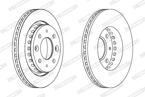 Handler.Part Brake disc FERODO DDF1418 1