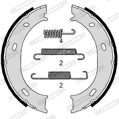 Handler.Part Brake shoe set, parking brake FERODO FSB624S 1