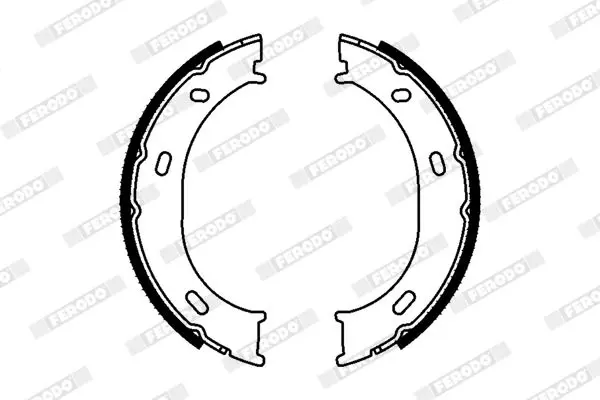 Handler.Part Brake shoe set, parking brake FERODO FSB624 2