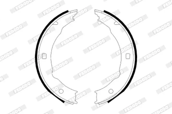 Handler.Part Brake shoe set, parking brake FERODO FSB623 2