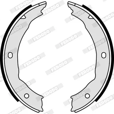 Handler.Part Brake shoe set, parking brake FERODO FSB623 3