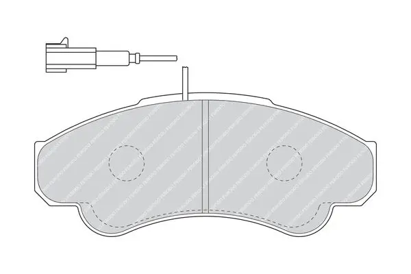 Handler.Part Brake pad set, disc brake FERODO FVR1479 2