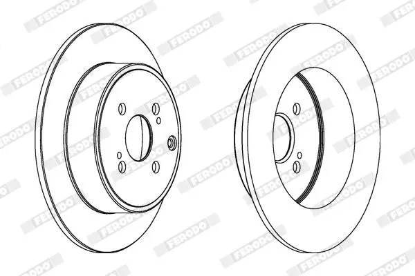 Handler.Part Brake disc FERODO DDF1421 2