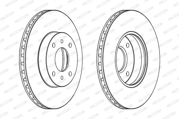 Handler.Part Brake disc FERODO DDF959C 2