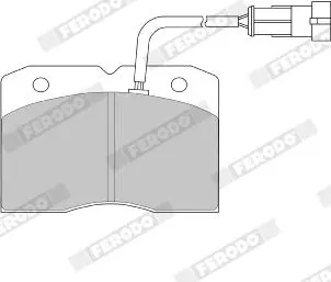 Handler.Part Brake pad set, disc brake FERODO FVR1353 3