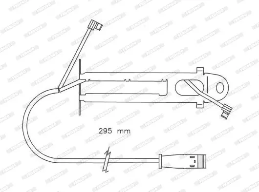 Handler.Part Warning contact, brake pad wear FERODO FAI150 2