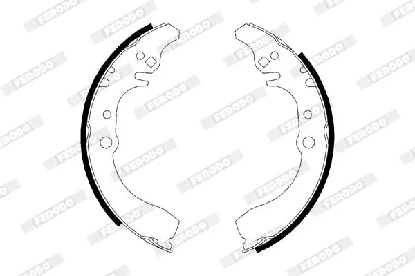 Handler.Part Brake shoe set FERODO FSB599 2