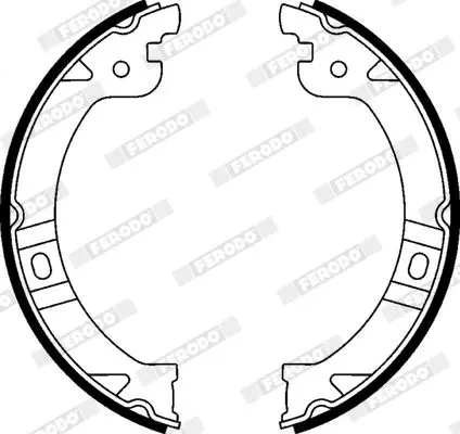 Handler.Part Brake shoe set, parking brake FERODO FSB597 3